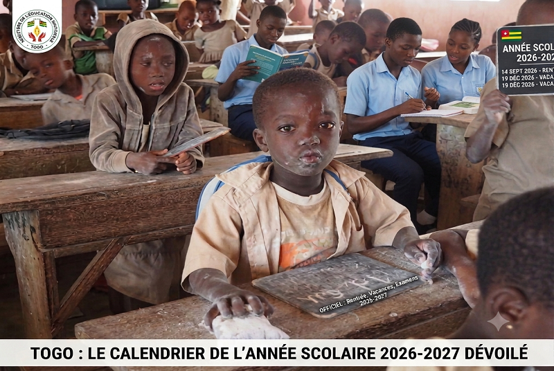 Lire la suite à propos de l’article Togo : le calendrier de l’année scolaire 2026-2027 dévoilé